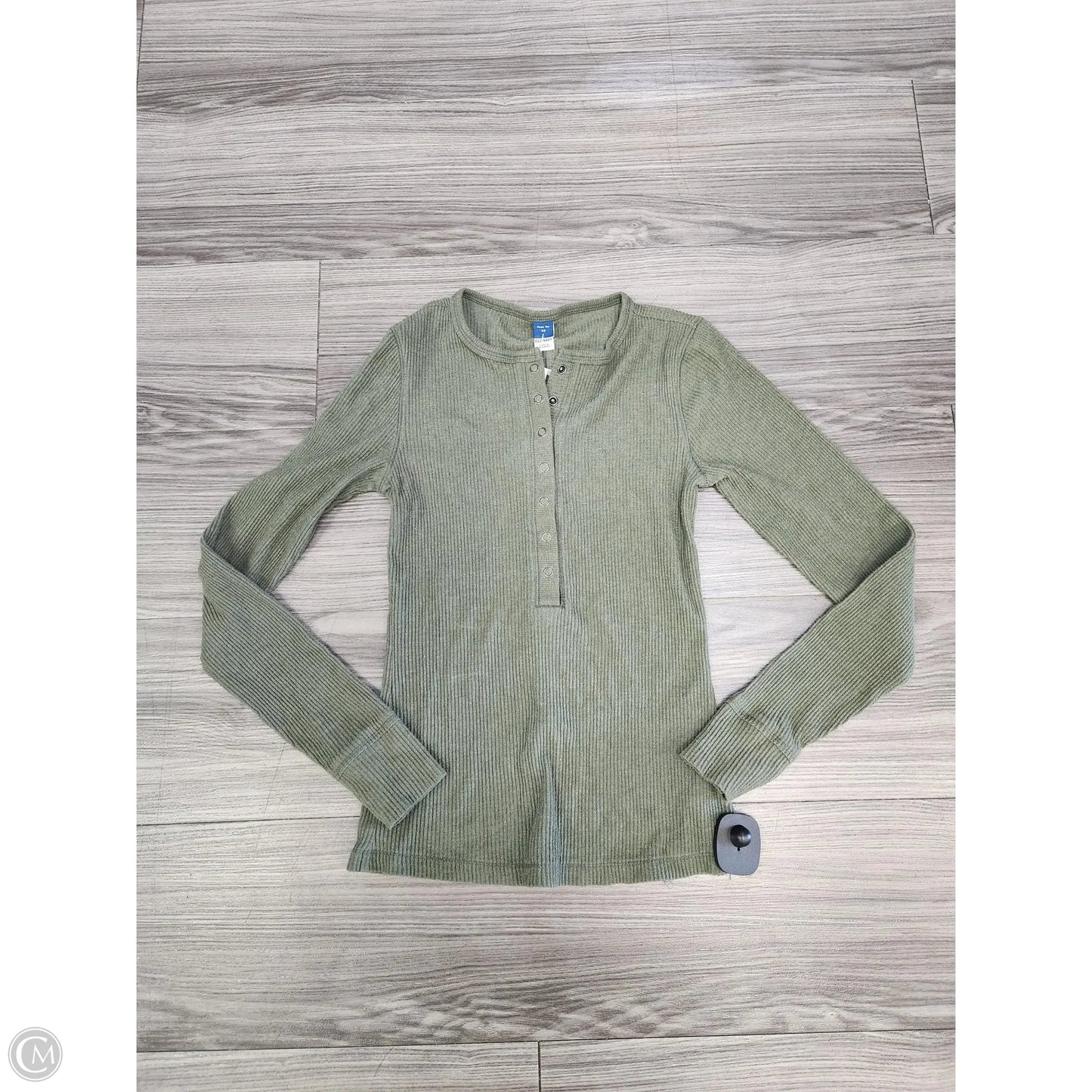 Top Long Sleeve By Old Navy In Green, Size: Xs