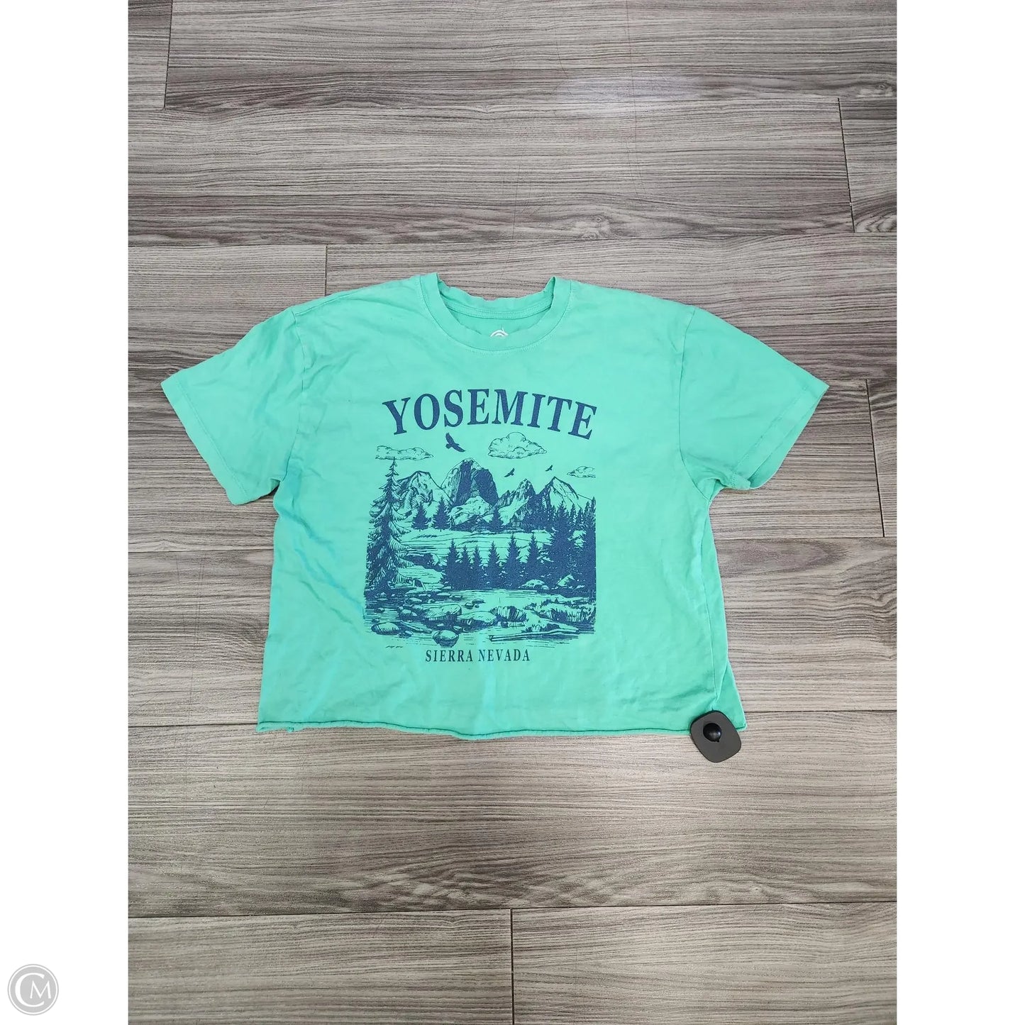 Top Short Sleeve By Clothes Mentor In Green, Size: M