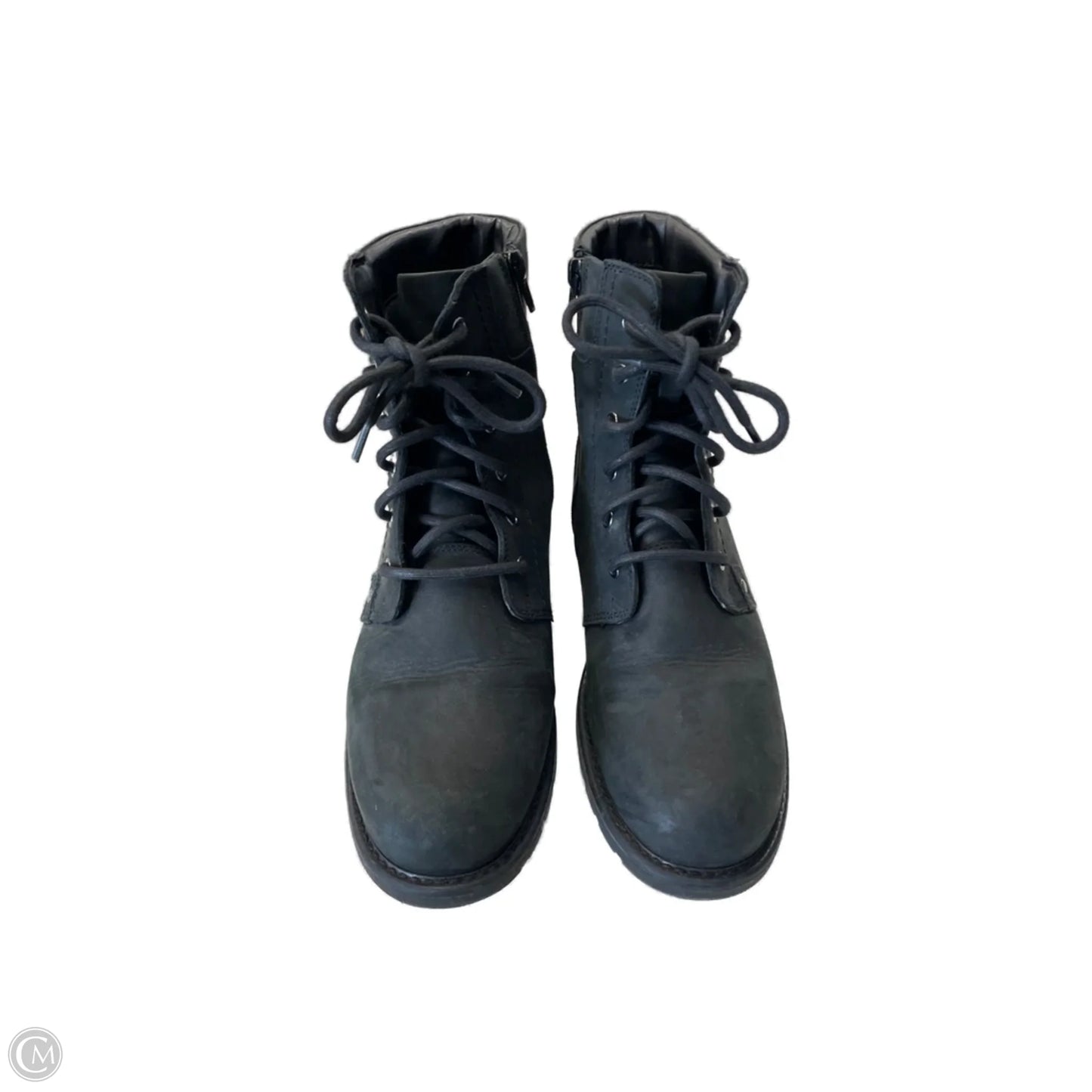 Boots Ankle Heels By Clarks In Black, Size: 11