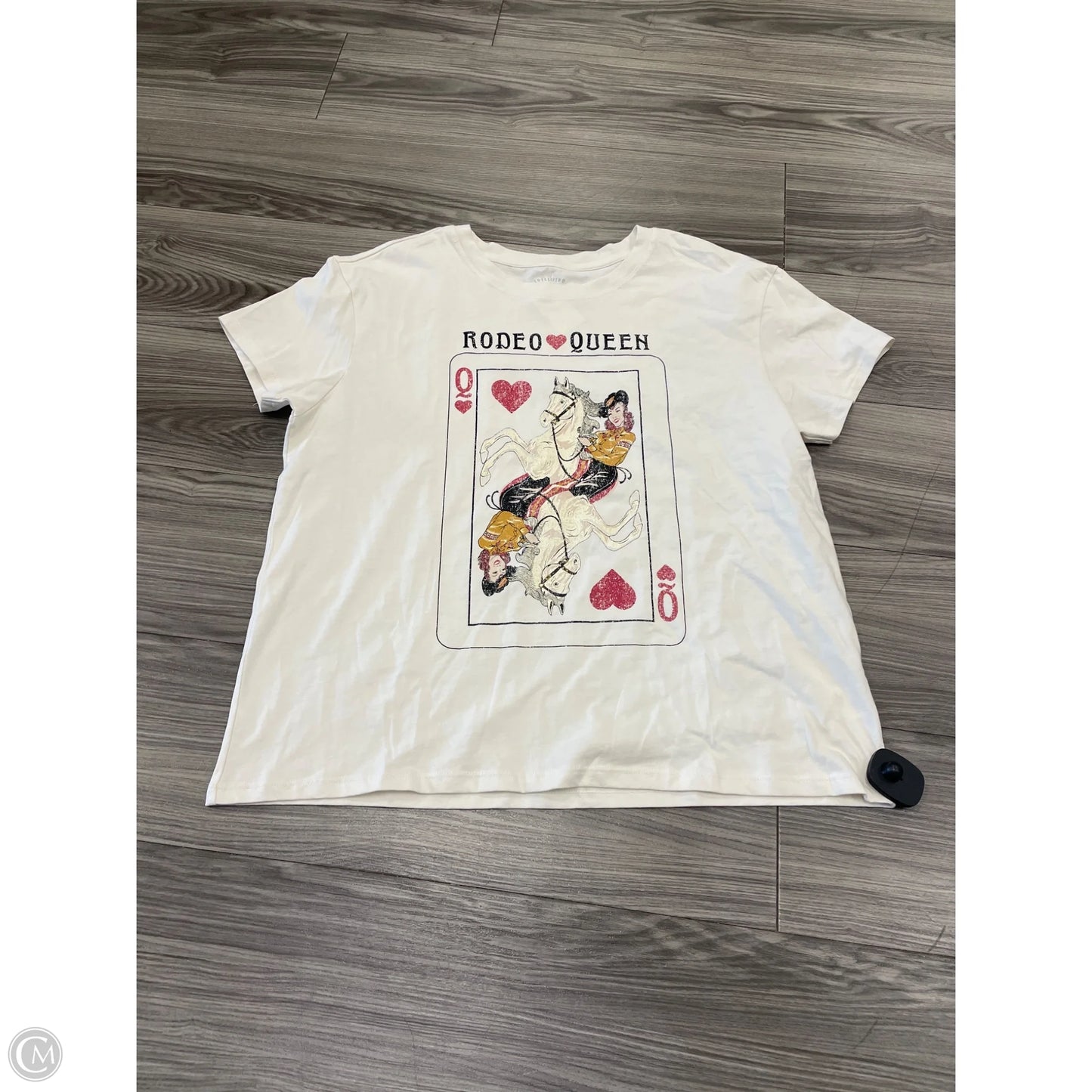 Top Short Sleeve By Idyllwind In White, Size: L
