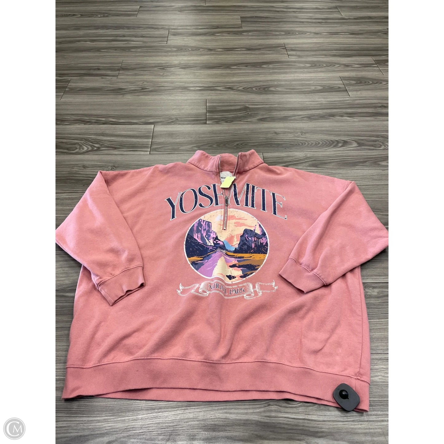 Sweatshirt Collar By No Boundaries In Pink, Size: 3x