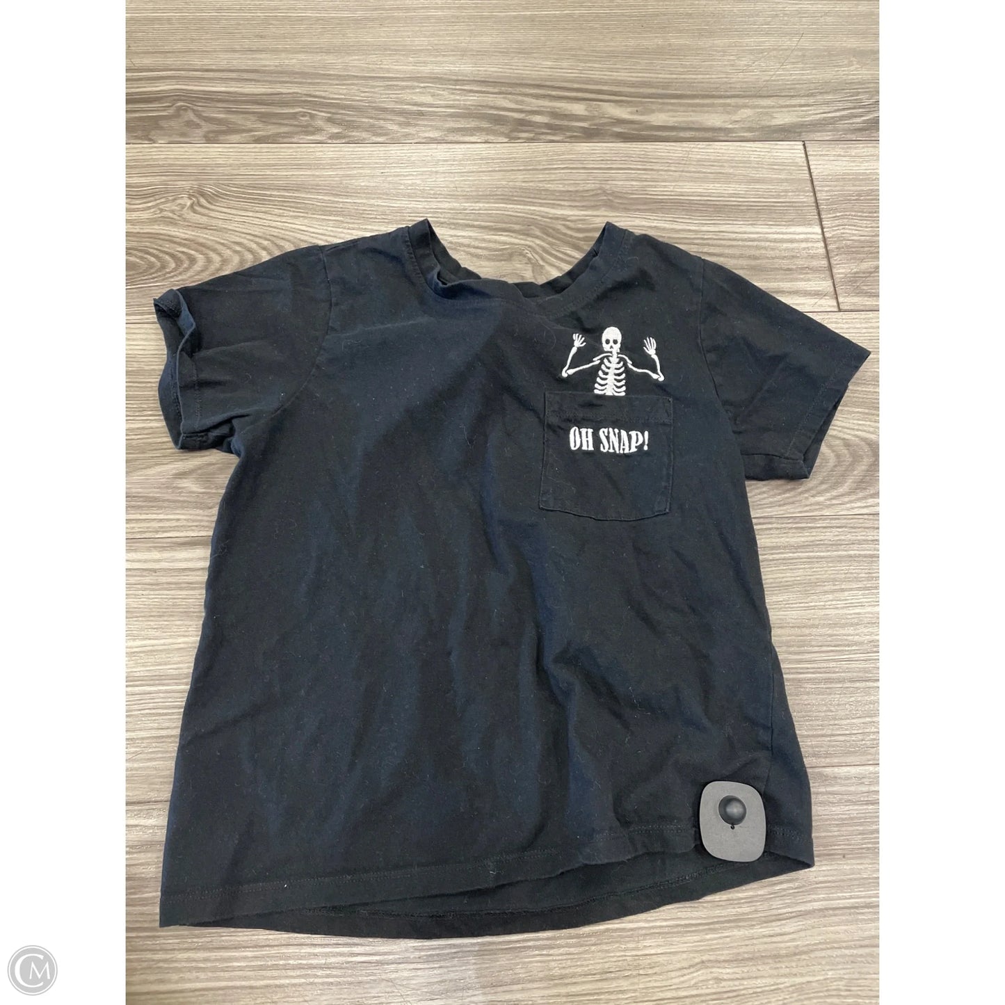 Top Short Sleeve By Clothes Mentor In Black, Size: S