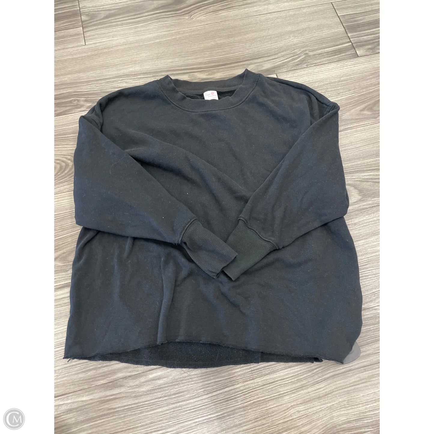 Sweatshirt Crewneck By Secret Treasures In Black, Size: S