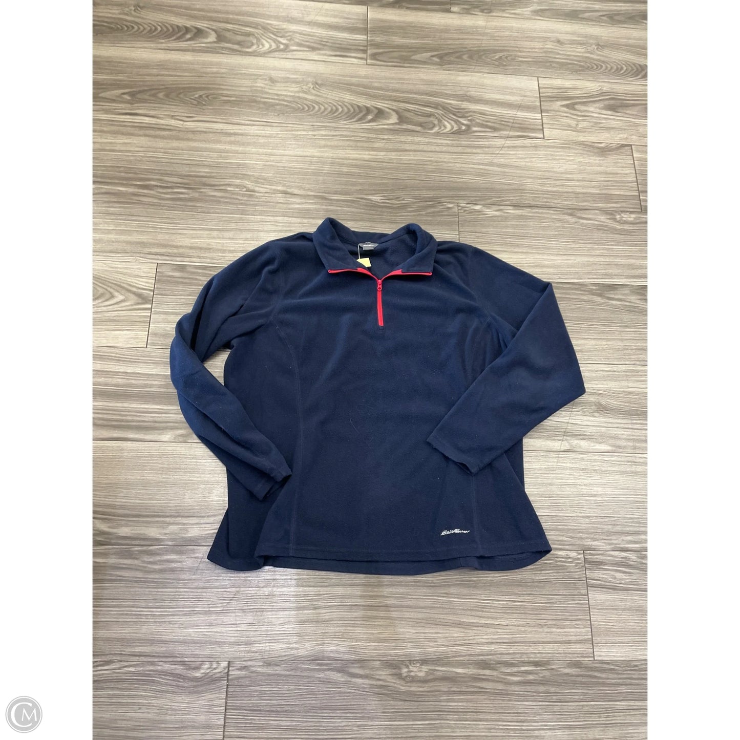 Sweatshirt Collar By Eddie Bauer In Navy, Size: 2x