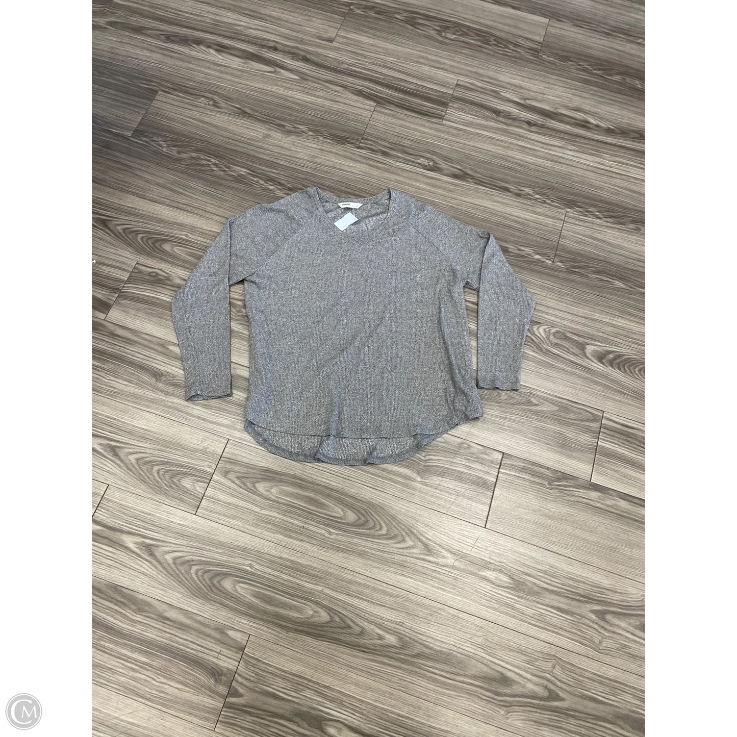 Top Long Sleeve By Sonoma In Grey, Size: Xl