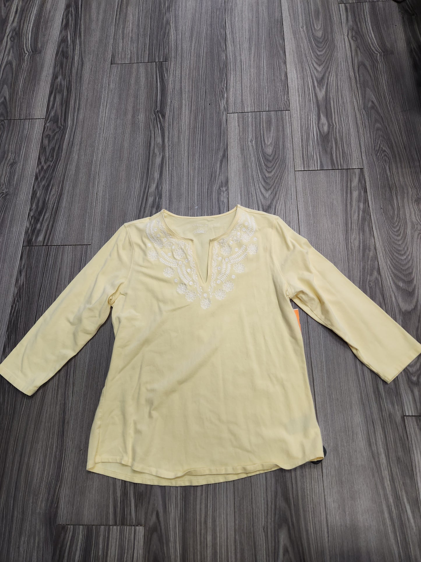 Top 3/4 Sleeve By Liz Claiborne Size: L