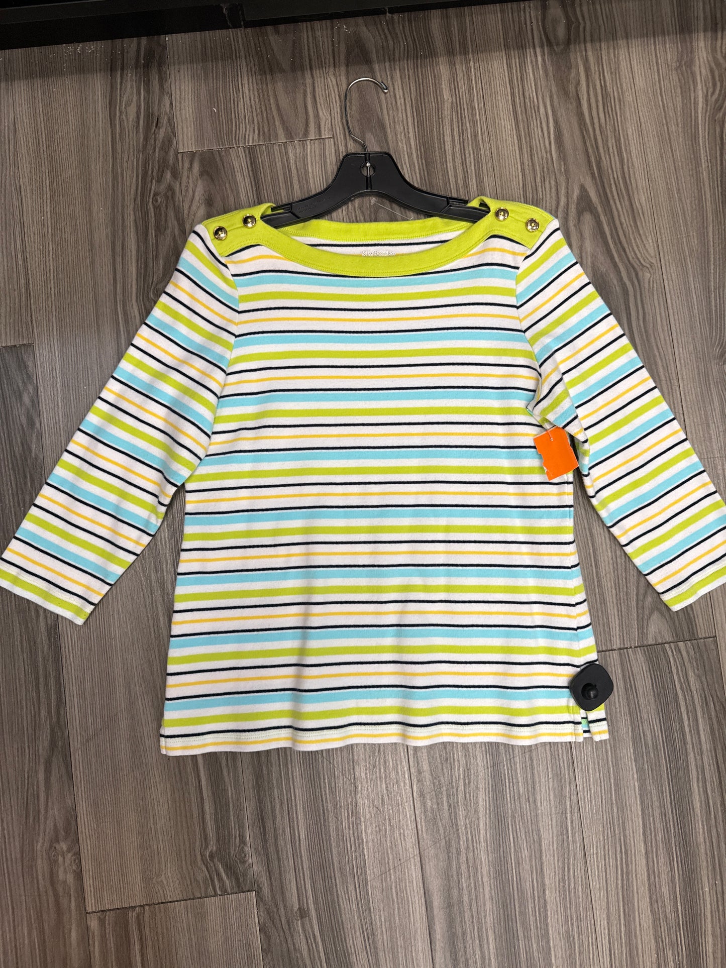 Top 3/4 Sleeve By Kim Rogers Size: Petite Large