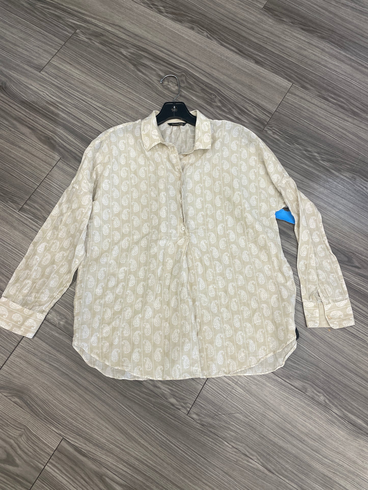 Blouse Long Sleeve By Massimo Dutti Size: 8