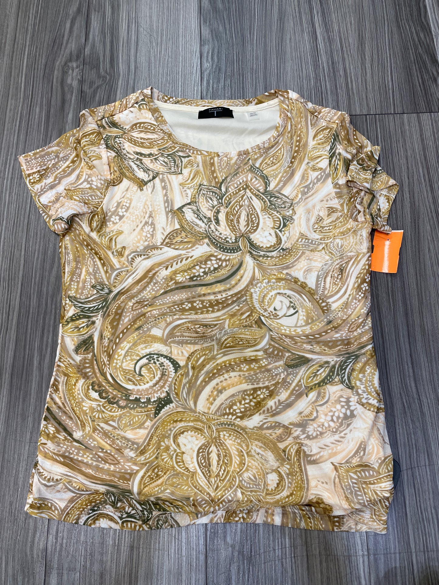 Top Short Sleeve By Tahari Size: Xs