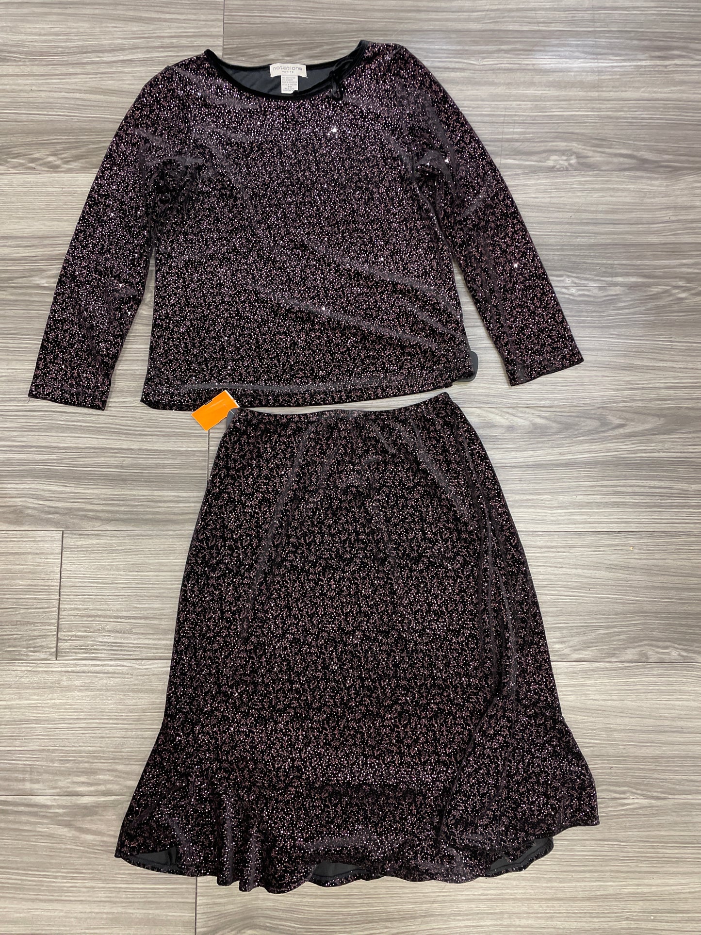 Top 2pc Long Sleeve By Notations Size: M