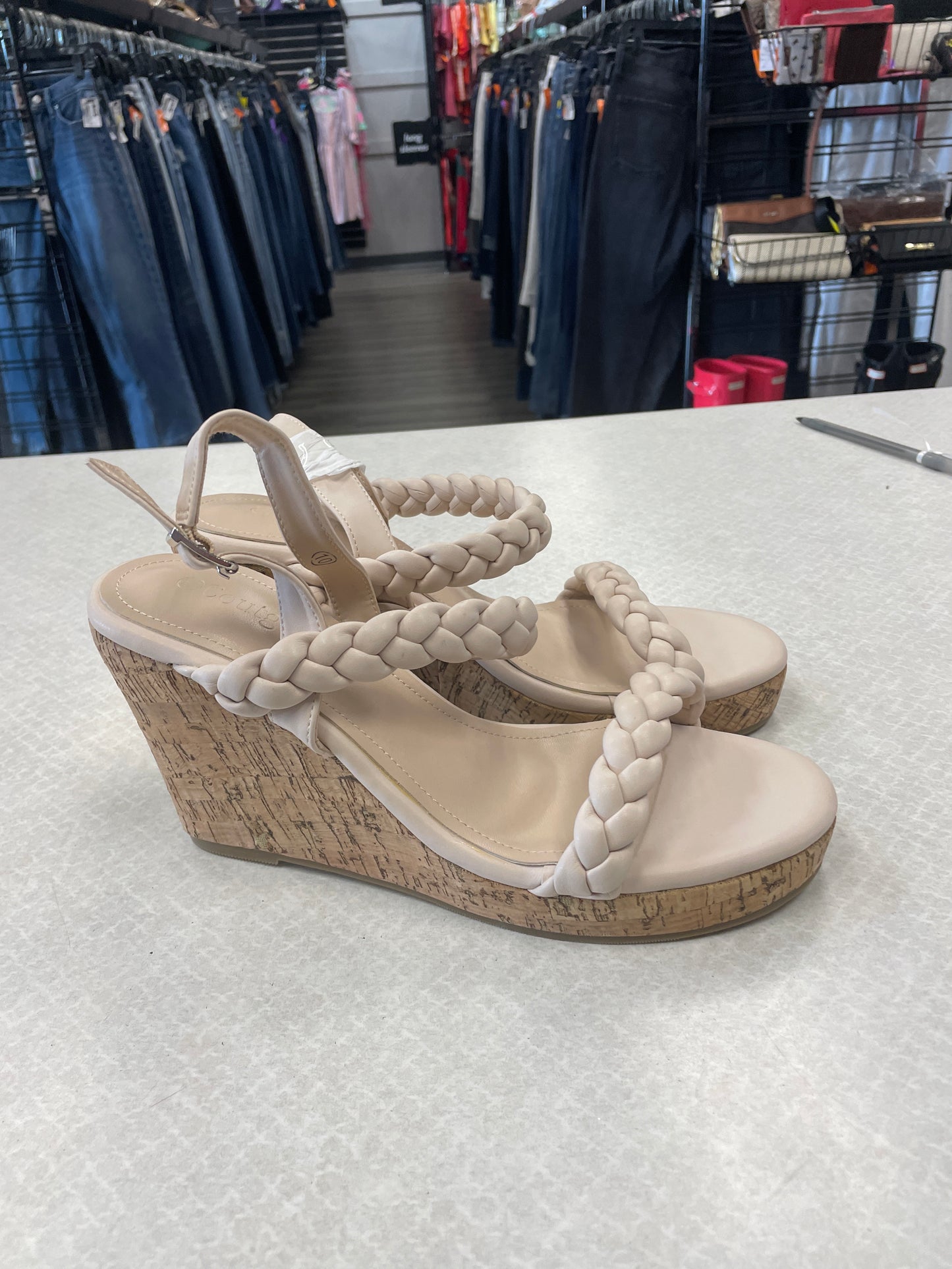 Shoes Heels Wedge By Clothes Mentor Size: 10