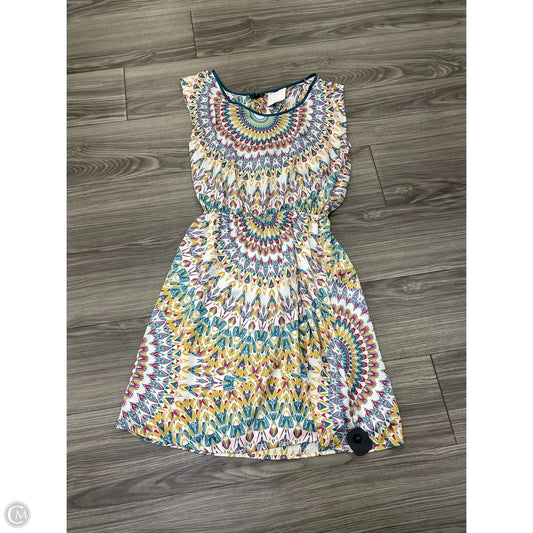 Dress Casual Midi By Allen B In Multi-colored, Size: M