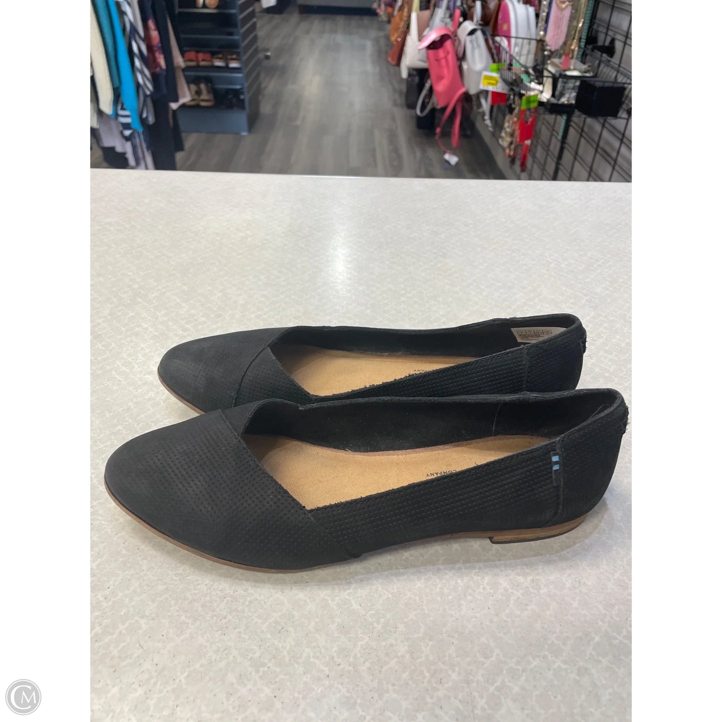 Shoes Flats By Toms In Black, Size: 6