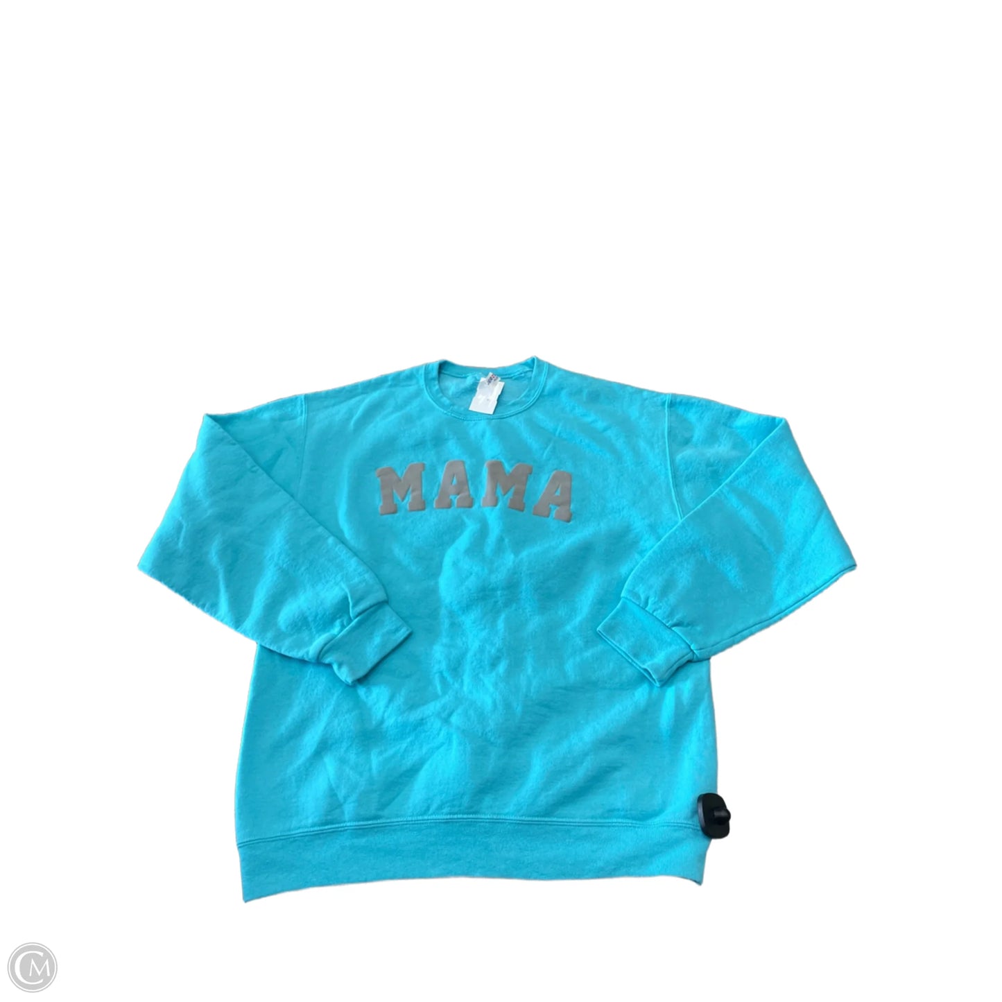 Sweatshirt Crewneck By Jerzees In Aqua, Size: M
