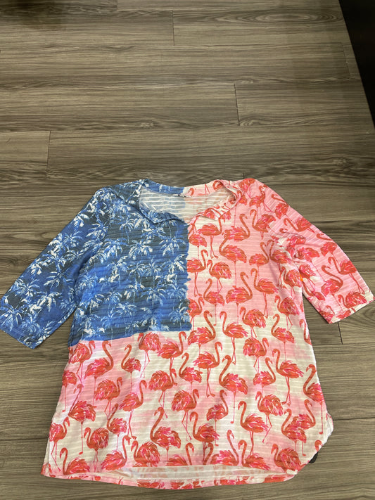 Top Short Sleeve By Coral Bay  Size: 3x