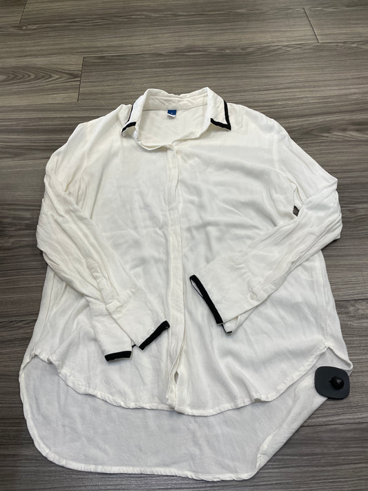 White Blouse Long Sleeve Old Navy, Size S