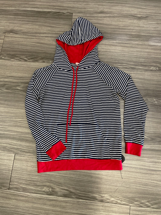 Striped Pattern Sweatshirt Hoodie 7th Ray, Size S