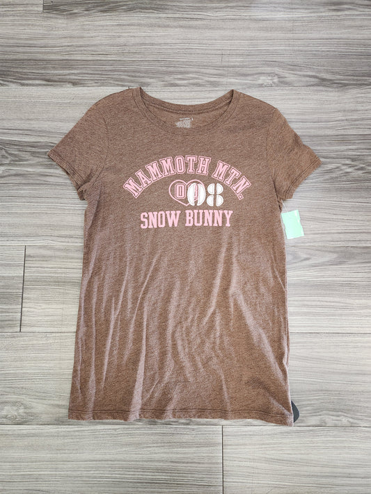 Top Short Sleeve By Old Navy In Brown, Size: L