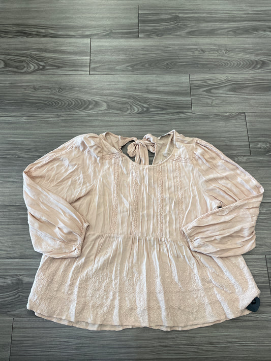Top Long Sleeve By American Eagle In Pink, Size: Xl