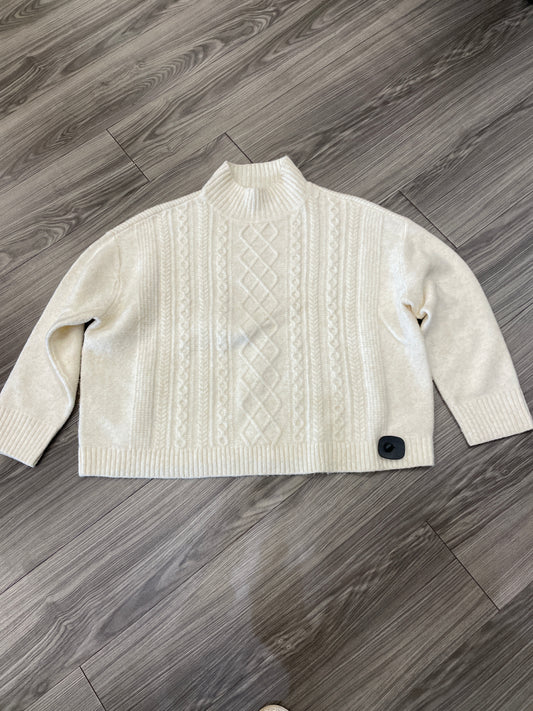 Sweater By Loft In Cream, Size: L