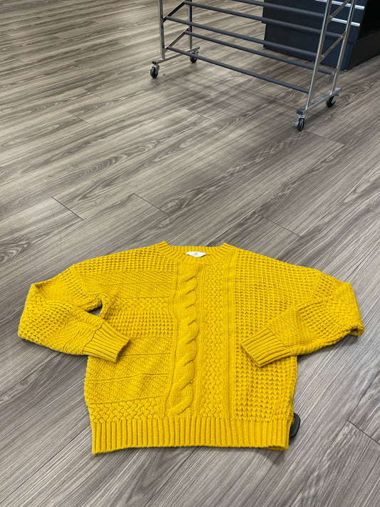 Sweater By Time And Tru In Yellow, Size: M