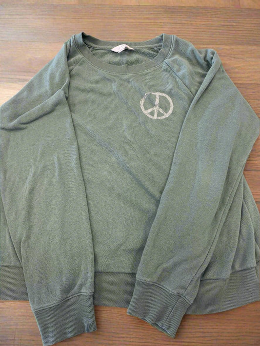 Sweatshirt Crewneck By Lc Lauren Conrad In Green, Size: L