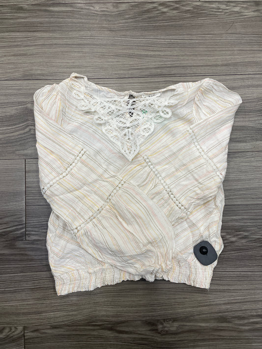 Blouse Long Sleeve By Clothes Mentor In Multi-colored, Size: M