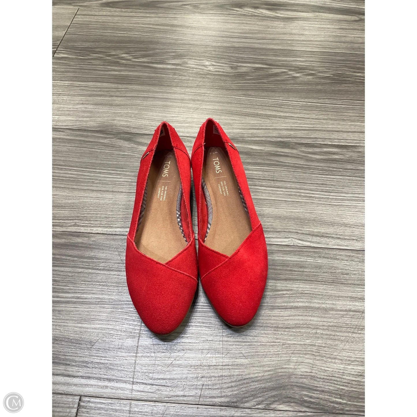 Shoes Flats By Toms In Red, Size: 7.5