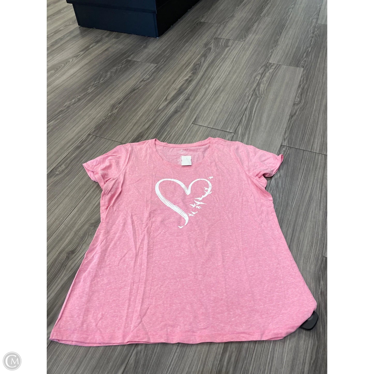 Top Short Sleeve By St Johns Bay In Pink, Size: Xl