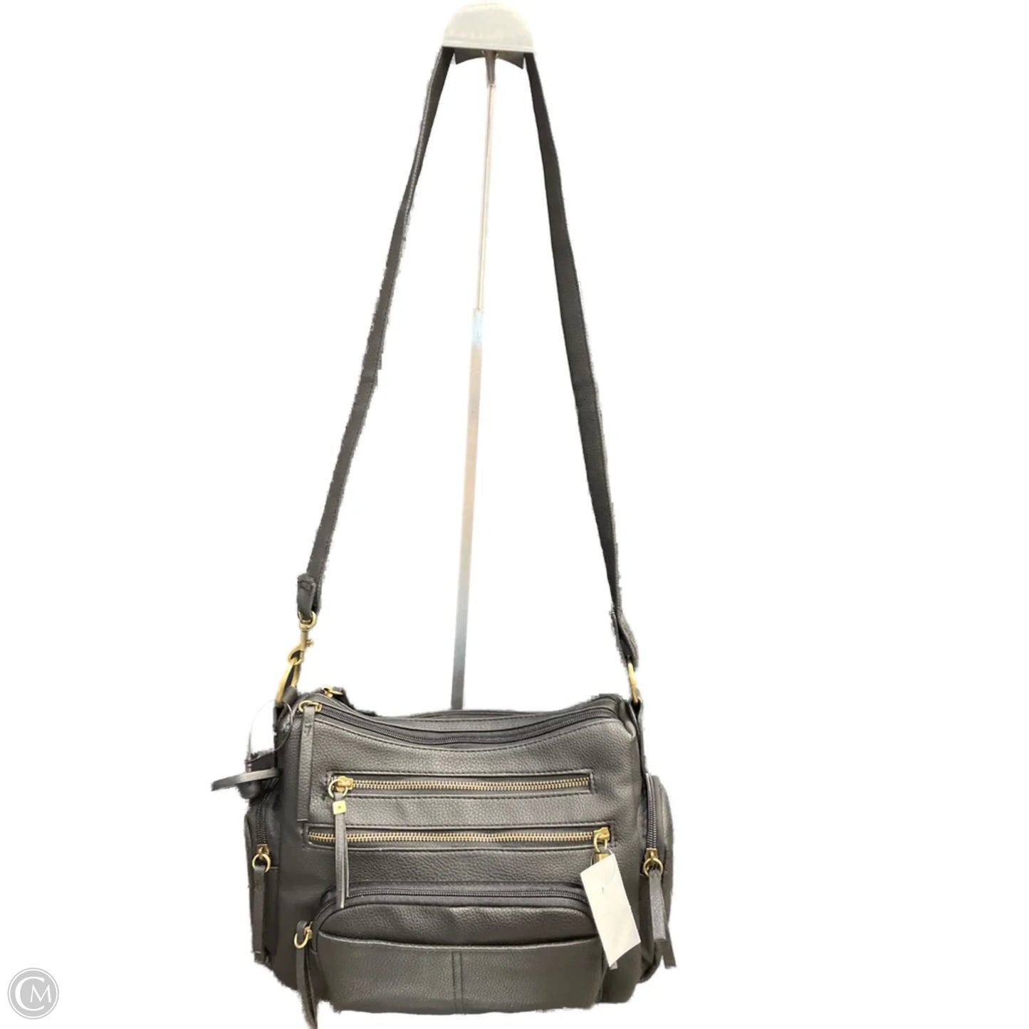 Handbag Leather By Cme, Size: Medium