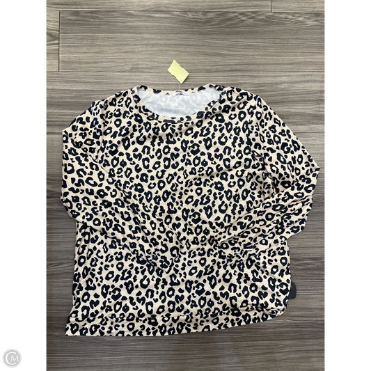 Top Long Sleeve By Clothes Mentor In Animal Print, Size: 2x