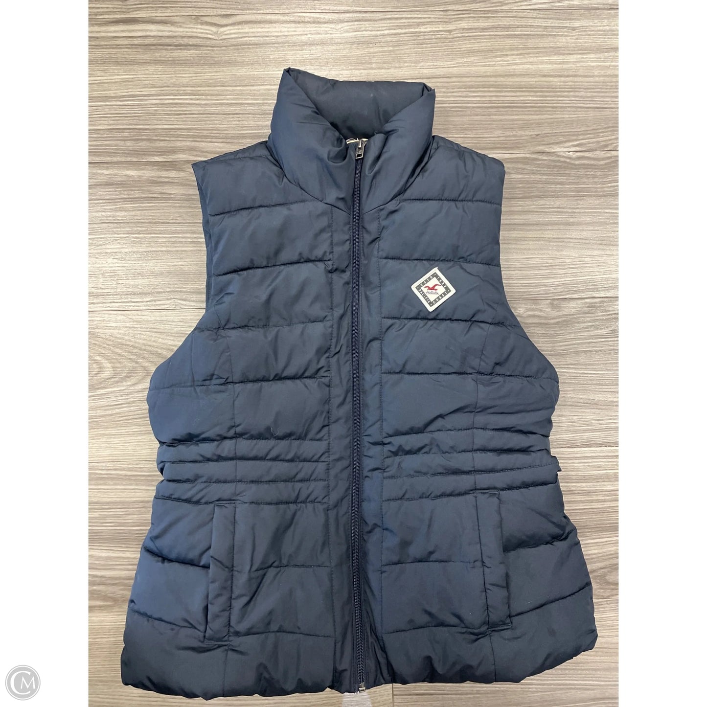 Vest Puffer & Quilted By Hollister In Blue, Size: L