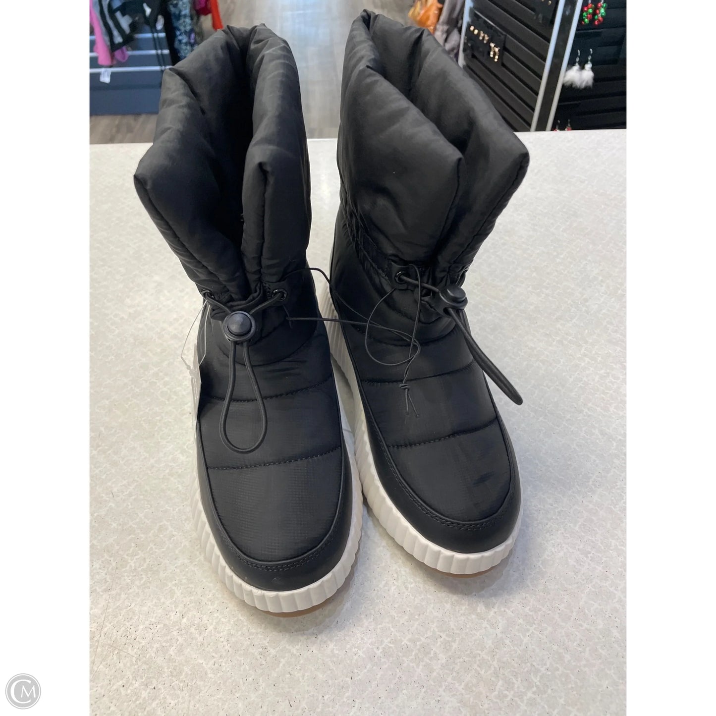 Boots Snow By Falls Creek In Black & White, Size: 6