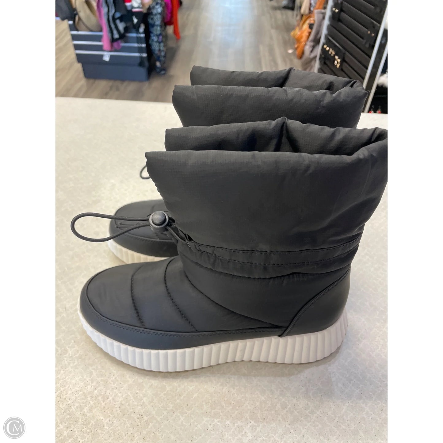 Boots Snow By Falls Creek In Black & White, Size: 6