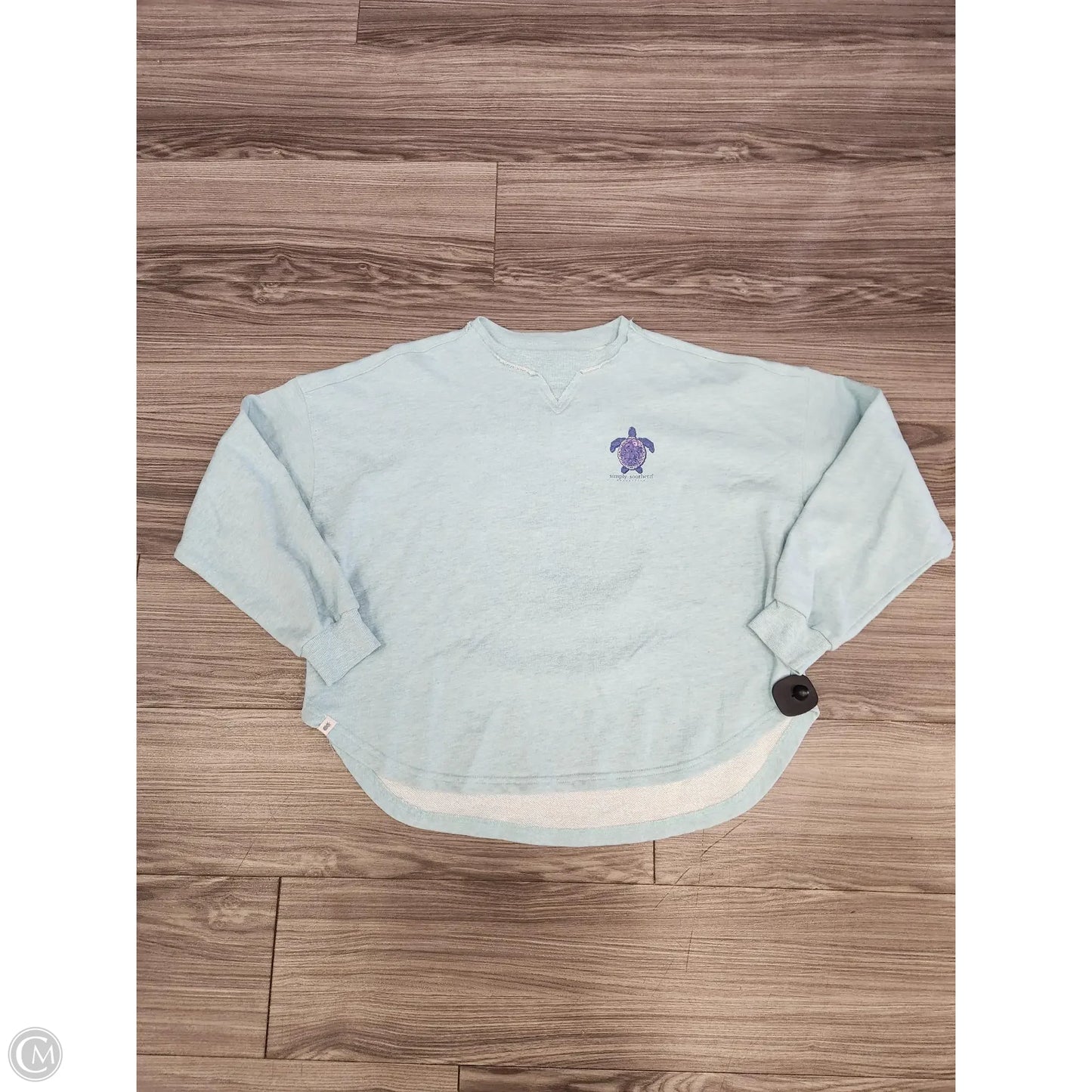 Sweatshirt Crewneck By Simply Southern In Blue, Size: L
