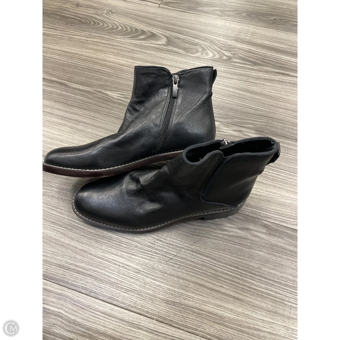 Boots Leather By Franco Sarto In Black, Size: 8