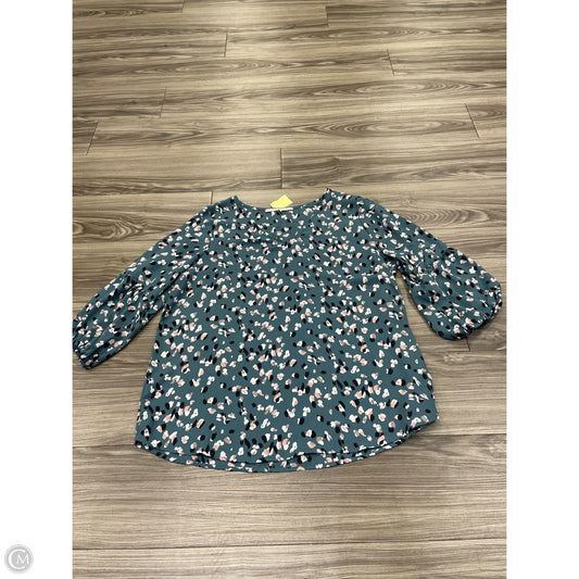 Top 3/4 Sleeve By Collective Concepts In Floral Print, Size: Xl