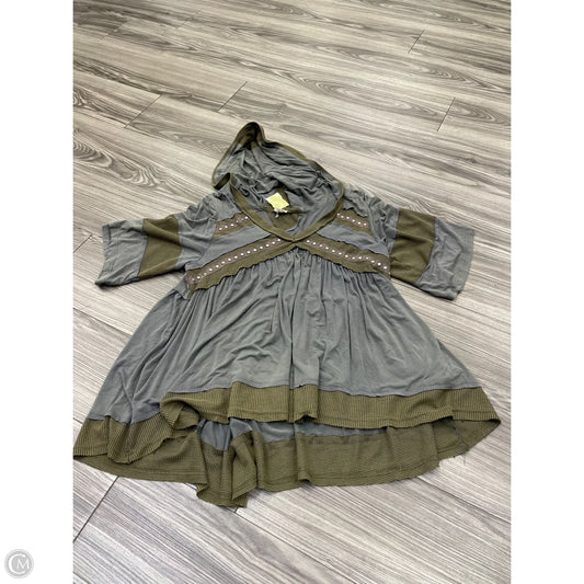 Blouse Short Sleeve By Pol In Green, Size: S