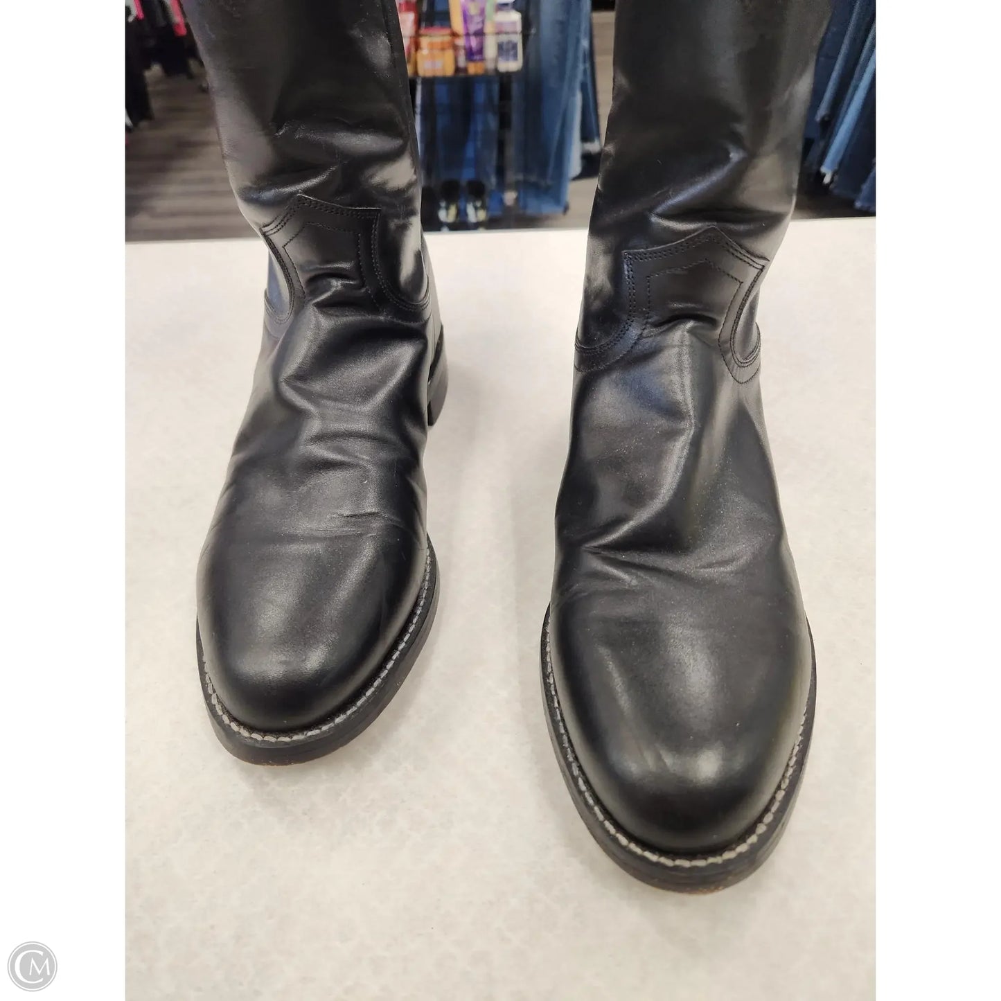Boots Western By Justin In Black, Size: 9