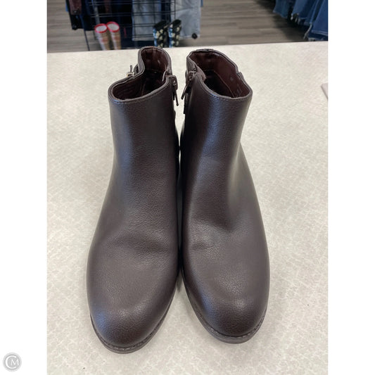 Boots Ankle Heels By Kelly And Katie In Brown, Size: 8