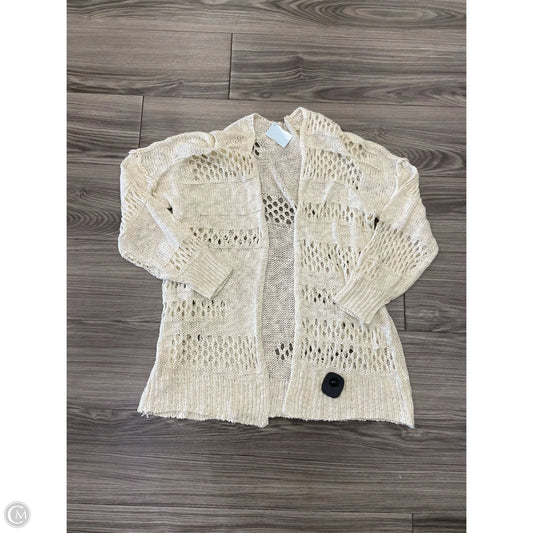 Cardigan By Clothes Mentor In Cream, Size: Xl