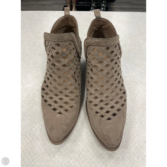 Boots Ankle Heels By Mossimo In Tan, Size: 10