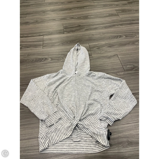 Sweatshirt Hoodie By Cmc In Striped Pattern, Size: L