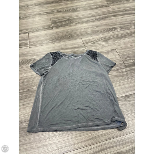 Top Short Sleeve By American Eagle In Grey, Size: S