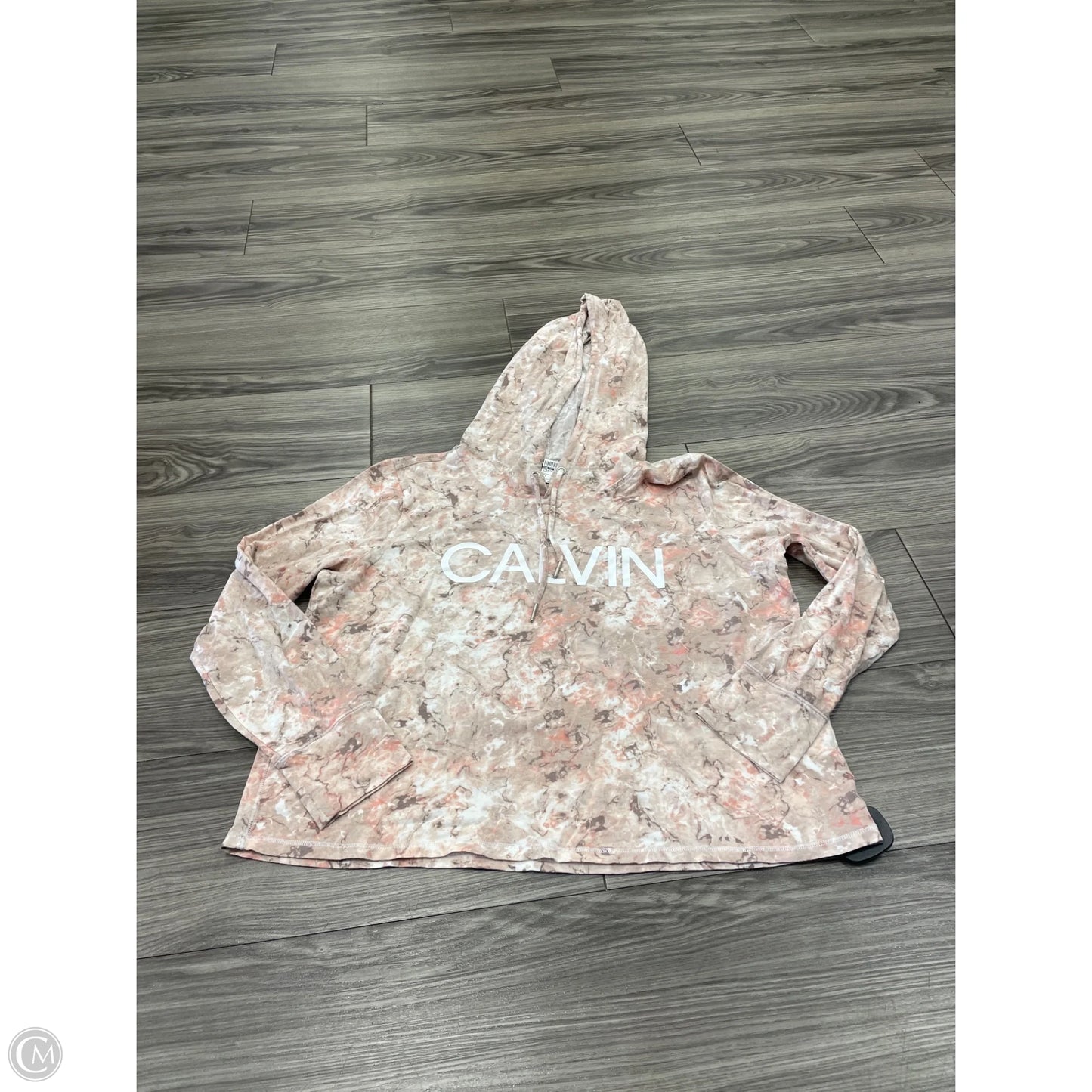 Athletic Sweatshirt Hoodie By Calvin Klein Performance In Multi-colored, Size: L