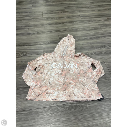 Athletic Sweatshirt Hoodie By Calvin Klein Performance In Multi-colored, Size: L