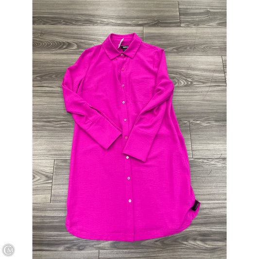 Dress Casual Midi By Dkny In Pink, Size: 6