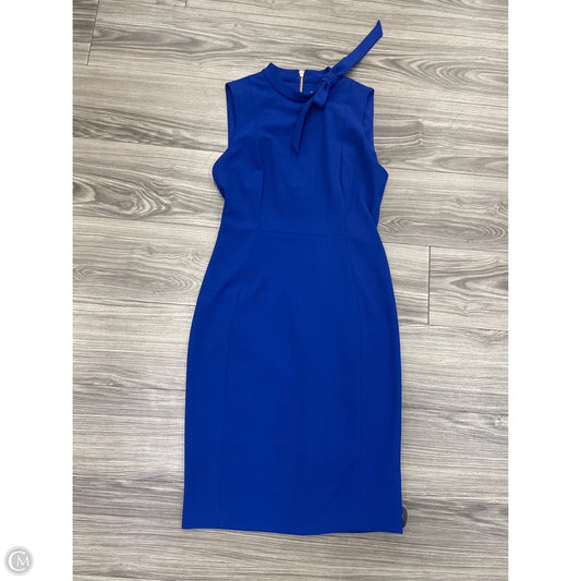 Dress Party Midi By Calvin Klein In Blue, Size: 8