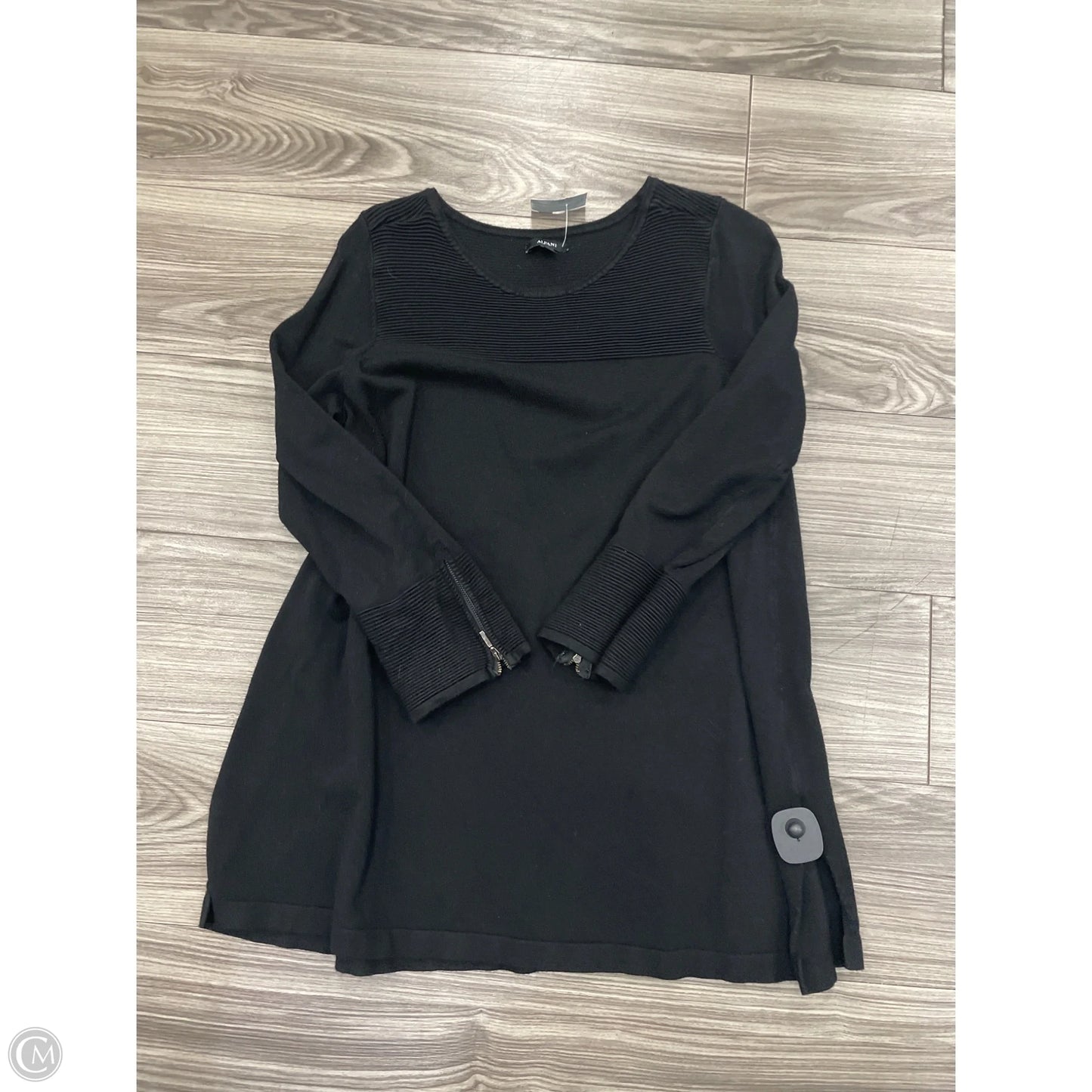 Top Long Sleeve By Alfani In Black, Size: L