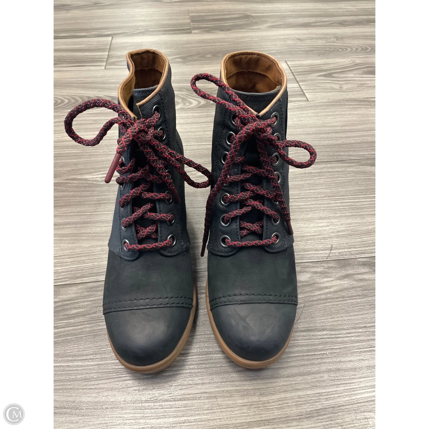 Boots Ankle Flats By Sorel In Black & Brown, Size: 9.5